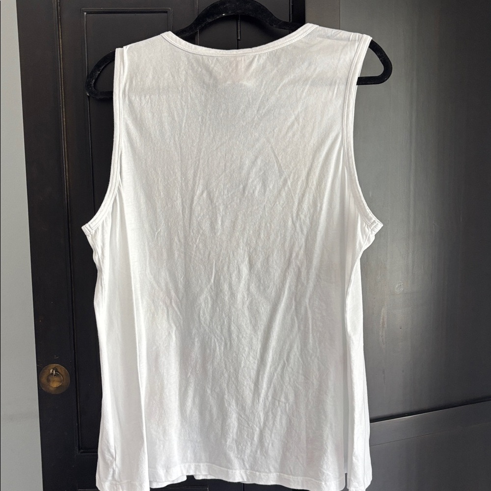 Johnny Was White Florida Tank Top with Colorful Embroidery - Picture 4 of 4